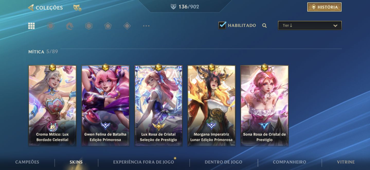 CONTA PERFEITA! - LUX ROSA DE CRISTAL SELEÇÃO DE PRESTÍGIO!! + SONA PRESTÍGIO!!!