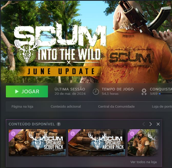 Conta Steam Contendo o jogo Scum Full acesso