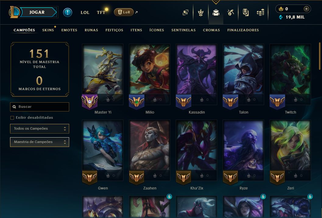 Conta League of Legends BR - Diamante IV | Ideal para Smurf