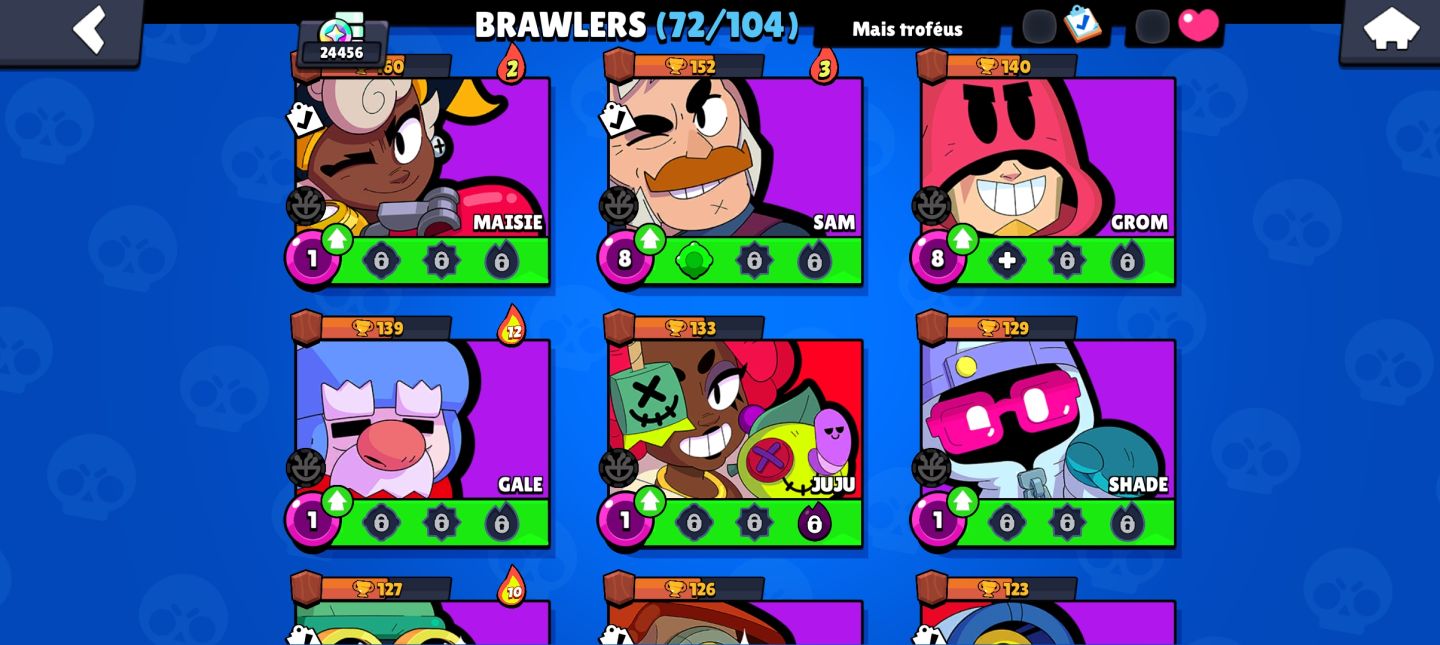 Conta de brawl stars muito completa