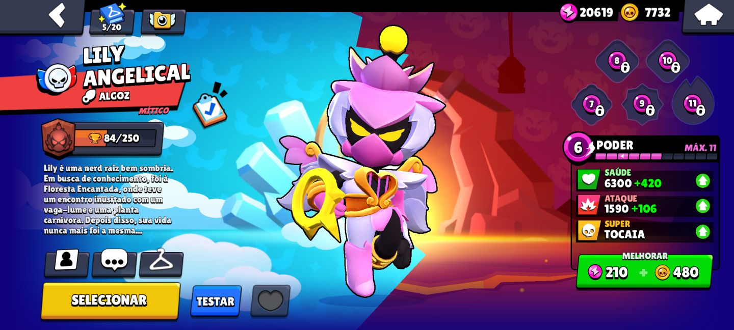 CONTA BRAWS STAR MUITO RARA E GEMADA 8 ANOS DE CRIAÇÃO FULL BRAWLES.