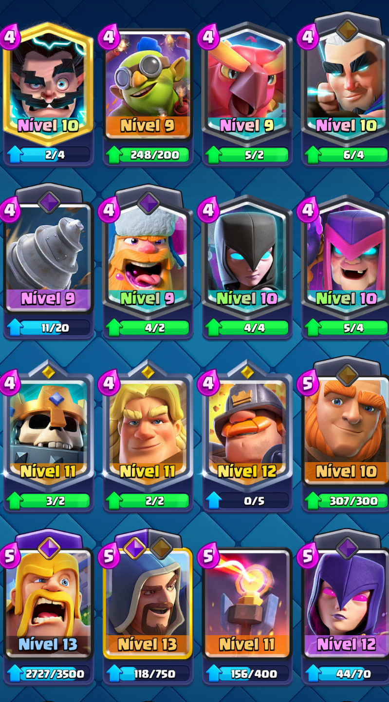 CONTA CLASH ROYALE 9K DE TROFÉUS COM MINI PEKKA NÍVEL 16