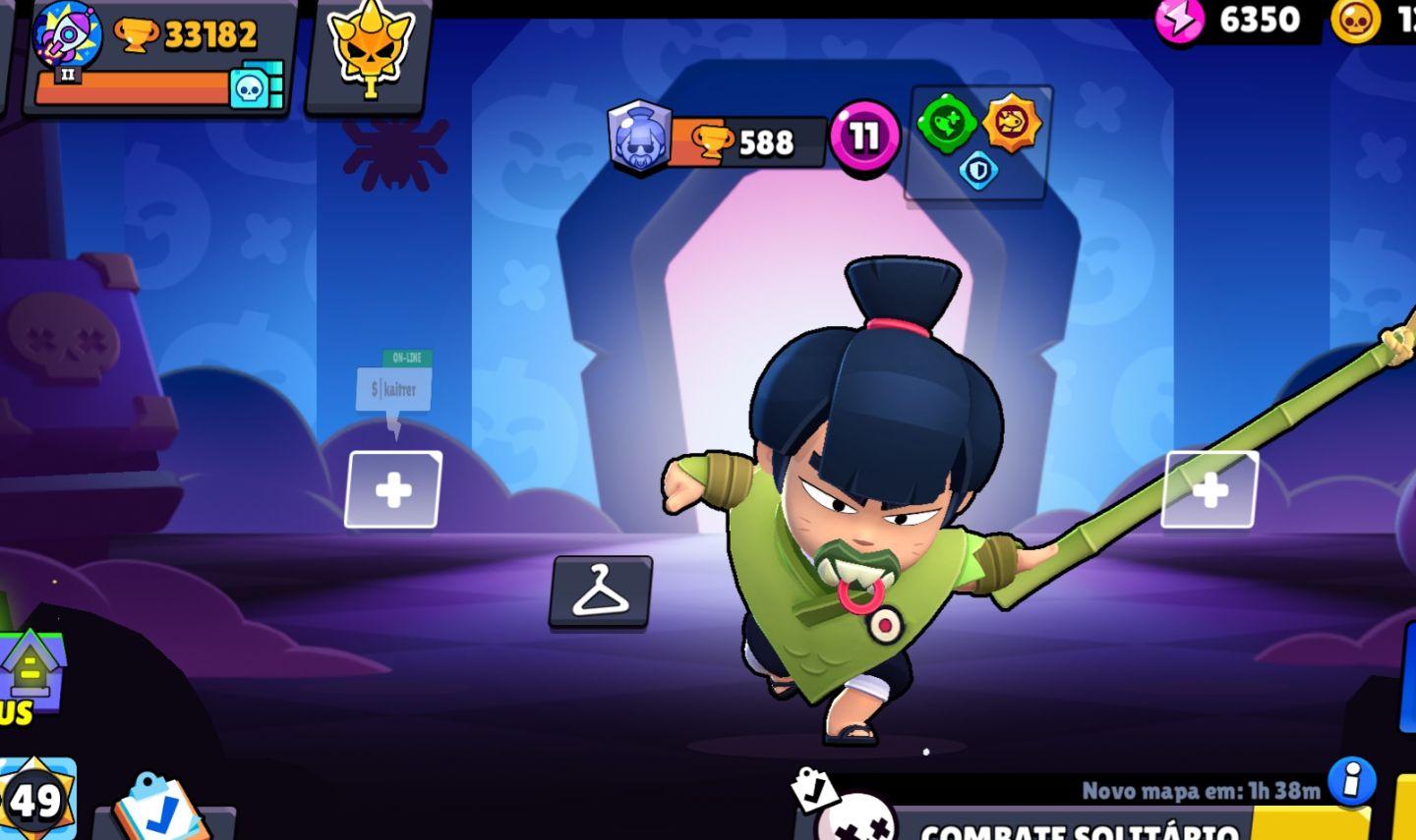 Conta 33k de troféus faltando somente 12 brawlers