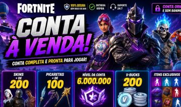 Conta Fortnite com 190+ Skins e 90+ Picaretas