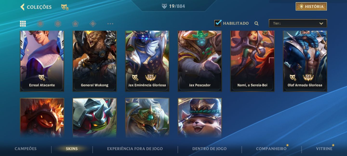 Conta de league of legens wild rift básica