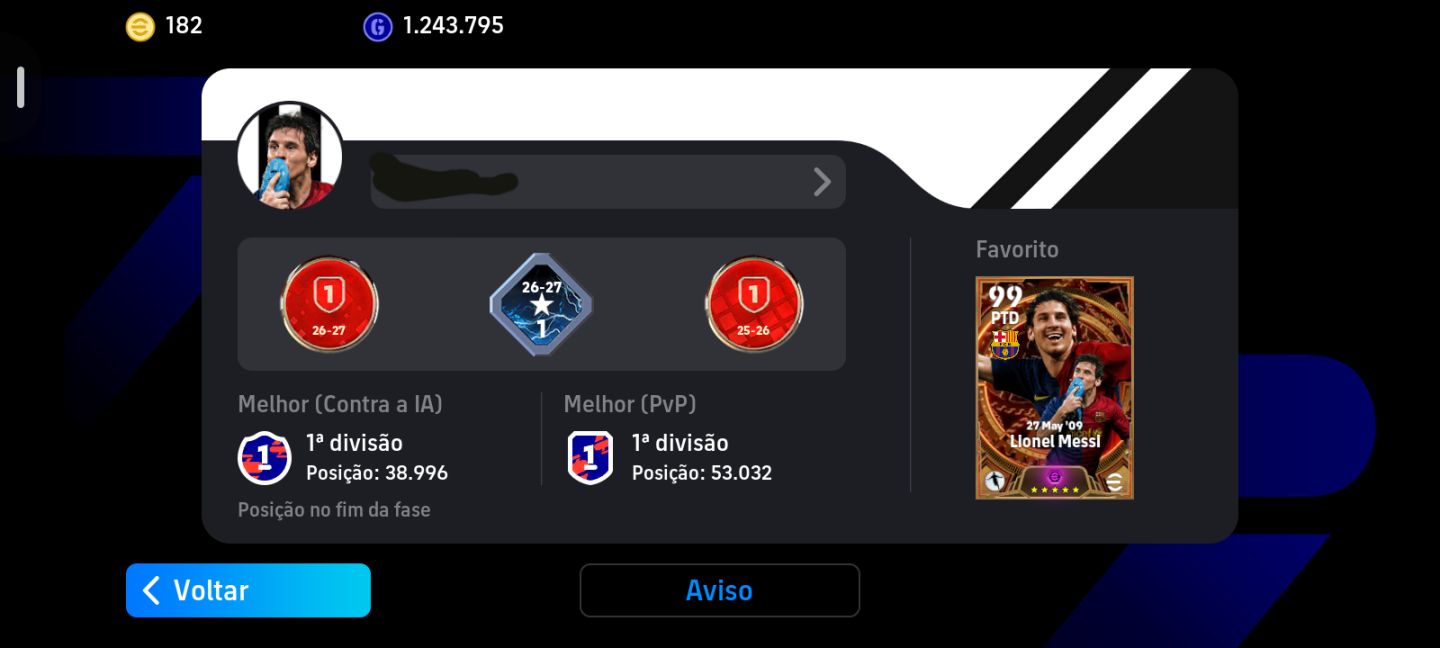 Conta eFootball - COMPLETA 3285 Força Coletiva (full épico e bem montada)