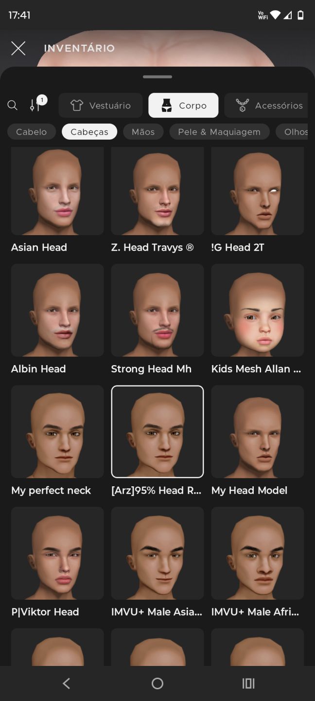 Conta IMVU - Masculino