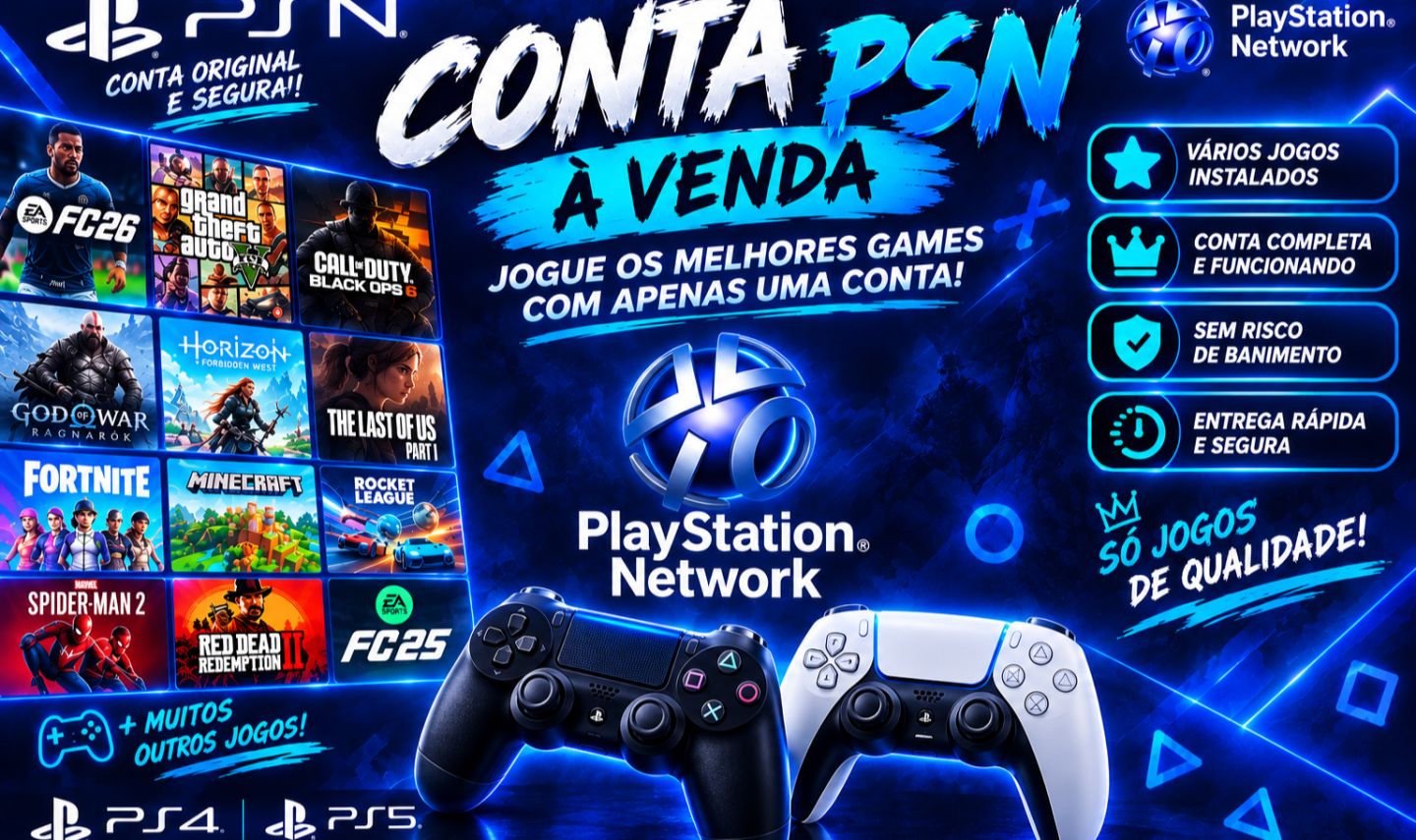 Conta psn com vários jogos top de alta qualidade pra vc se divertir