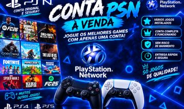 Conta psn com vários jogos top de alta qualidade pra vc se divertir