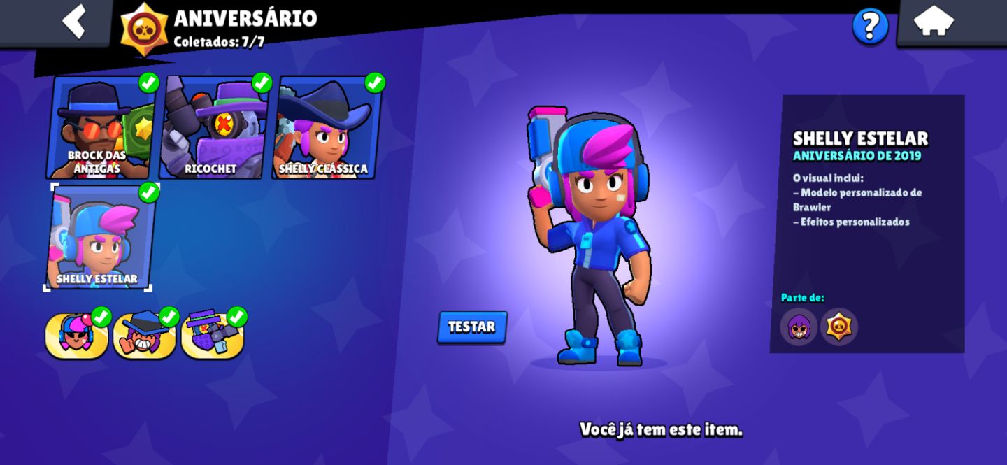 CONTA BRAWL STARS 2018| 66979 TROFEUS | 106/106 BRAWLERS E SKINS MUITO RARAS