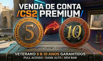 Conta CS2 - Medalha 5-10 anos - Insigna - SEM PRIME