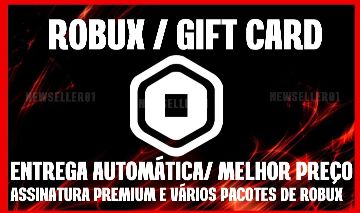 GIFT CARD ROBUX [PROMOÇÃO] ROBLOX / ENVIO AUTOMÁTICO
