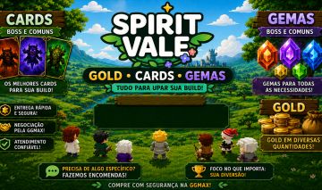 SPIRIT VALE GOLDS, CARDS E GEMAS COM OS MELHORES PREÇOS