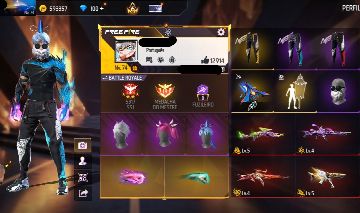 Conta free fire gemada level 74 com barbinha bandeirao angelical punho entrada