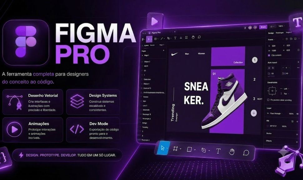 FIGMA PRO A FERRAMENTA COMPLETA PARA DESIGNERS (MENSAL)