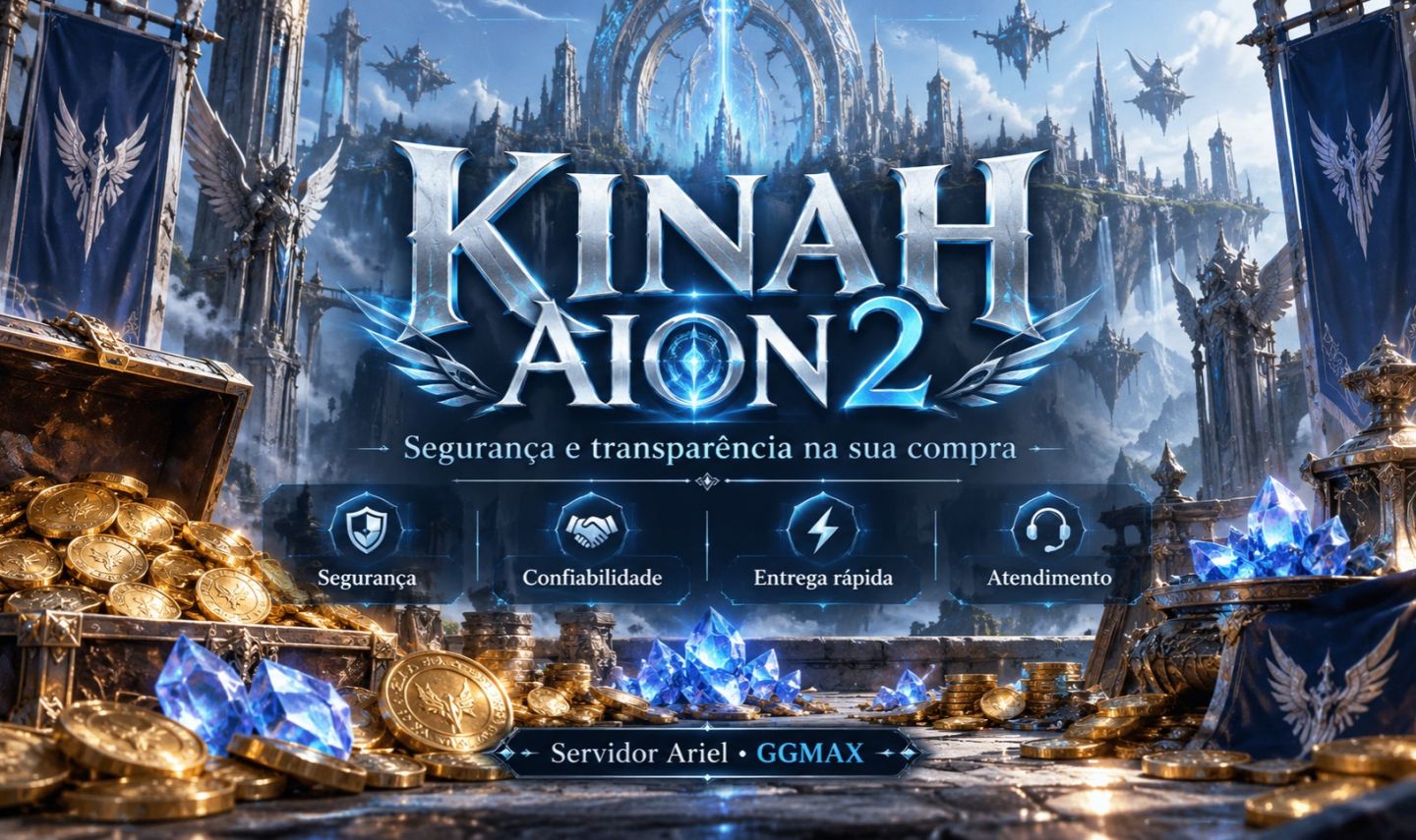 1M de Kinah - Servidor: Ariel (SA) - Taxa por minha conta