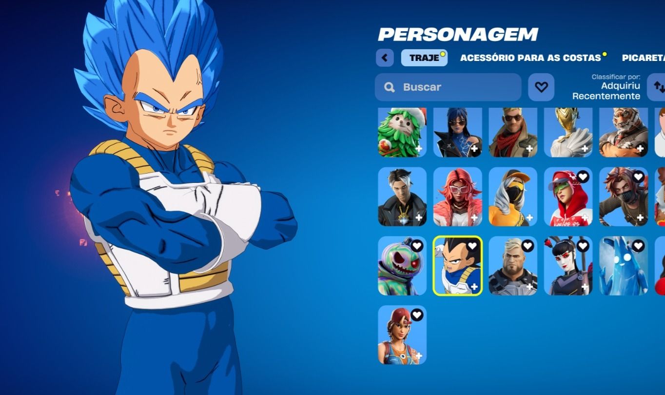Conta de Fortnite com 47 Skins | Vegeta | Promoção!