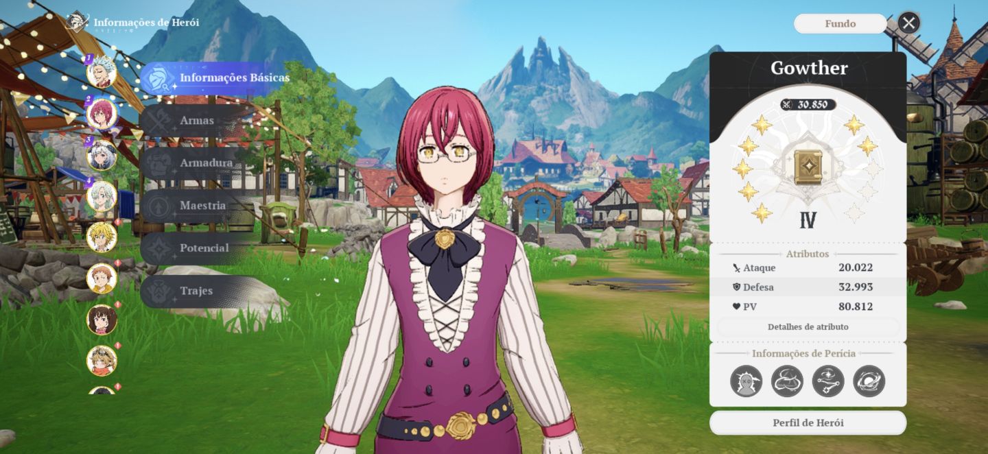 Conta do seven deadly Sins origins com muitos ssr