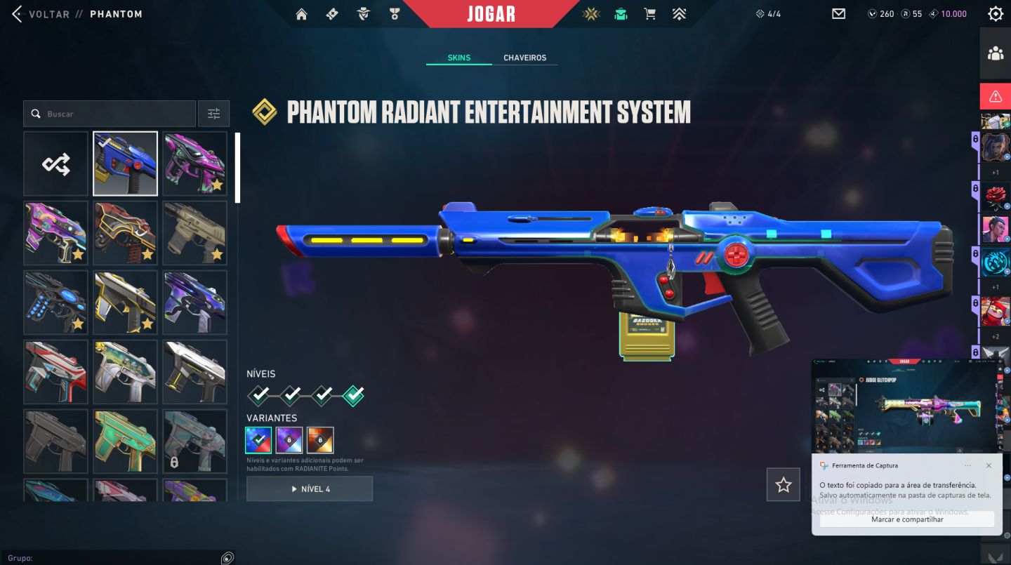 CONTA VALORANT IMORTAL 1 peak radiante (chaveiros radiante e imort)COM 3k GASTOS
