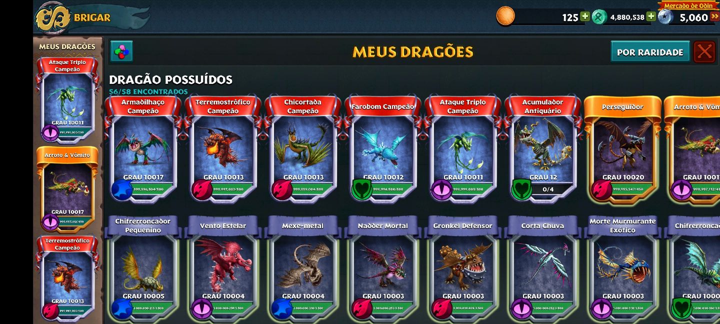[IOS][ANDROID] Dragões: A Ascenção de Berk (Rise of Berk), Recursos +Dragões 185