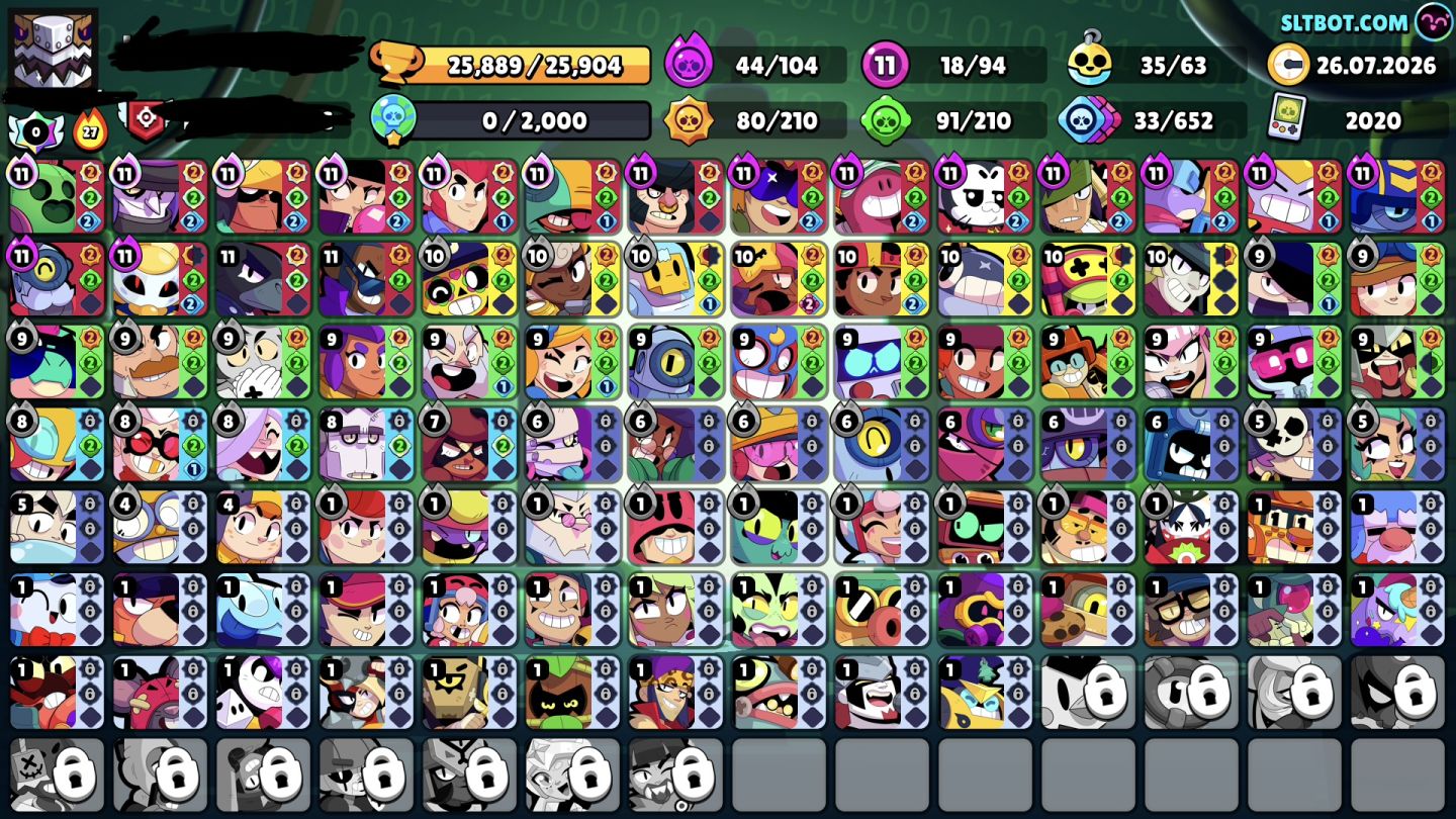 Conta Brawl Stars de 2019 + várias skin
