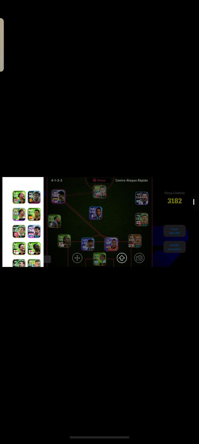 CONTA EFOOTBALL 2026 FORÇA 3182 - 4 CARTAS 104+ - 2.7M GP - CONTE 90