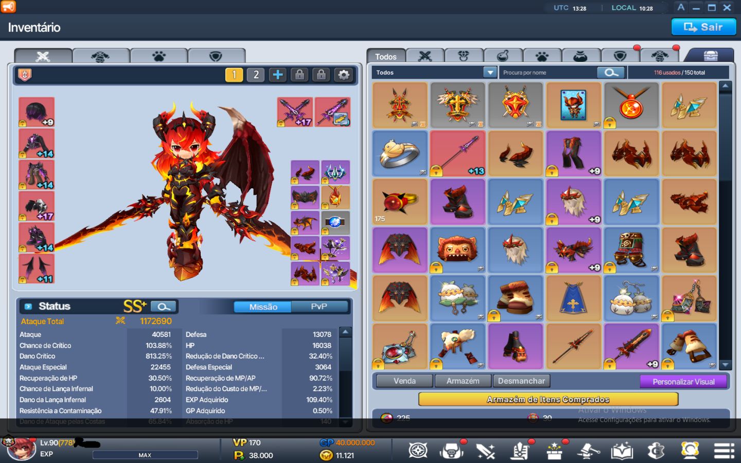 Conta CLV 778 | Zero 8,1KK | 21 personagens 1KK+ 4 800k+ | Maioria com SR