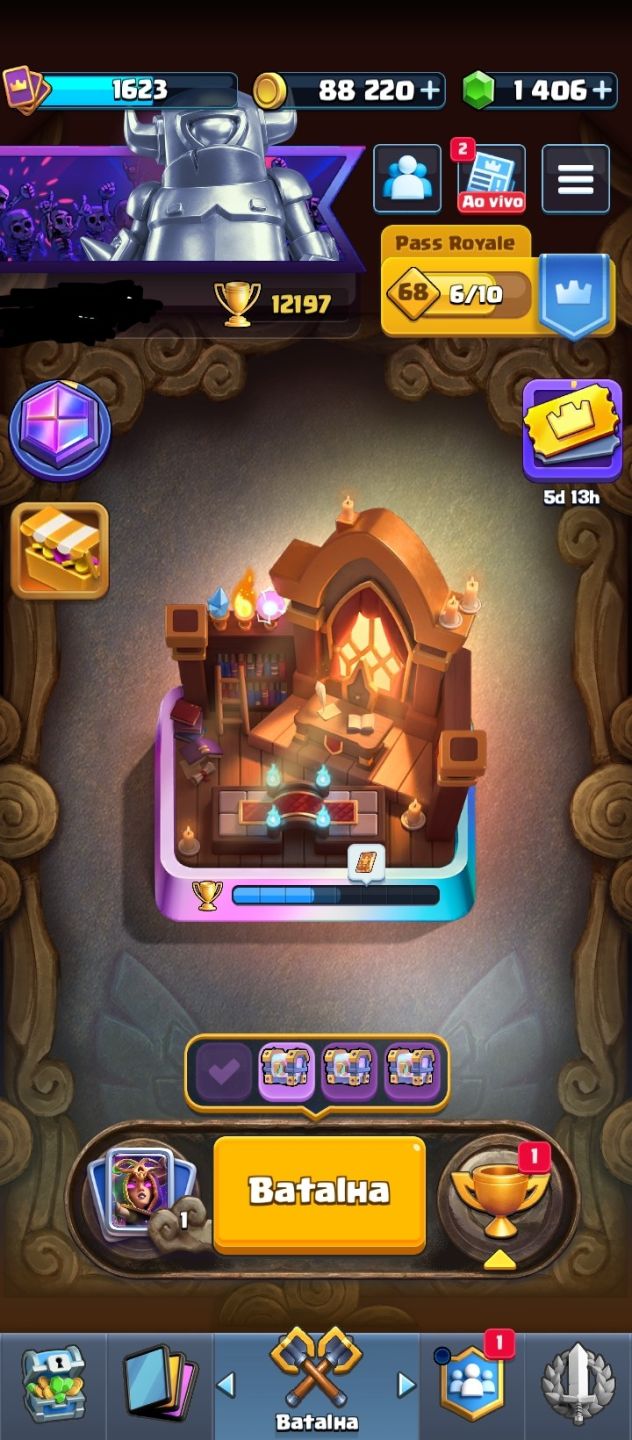 Conta clash royale 12000