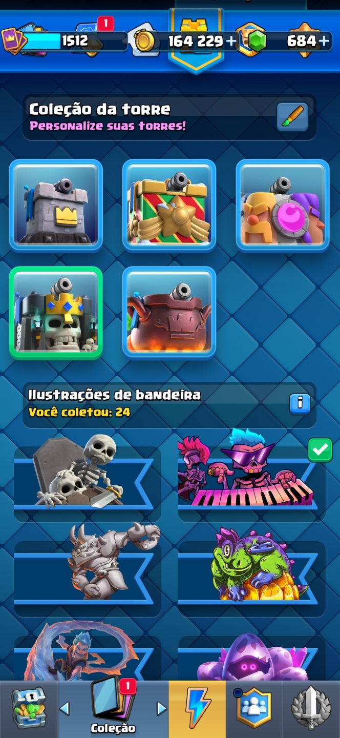 Conta Clash Royale Boa reputação (10.100 coroas atualizado)