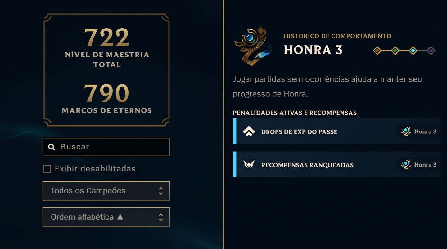 Conta League of Legends (Criada no Servidor Americado e Transferida para o Br)