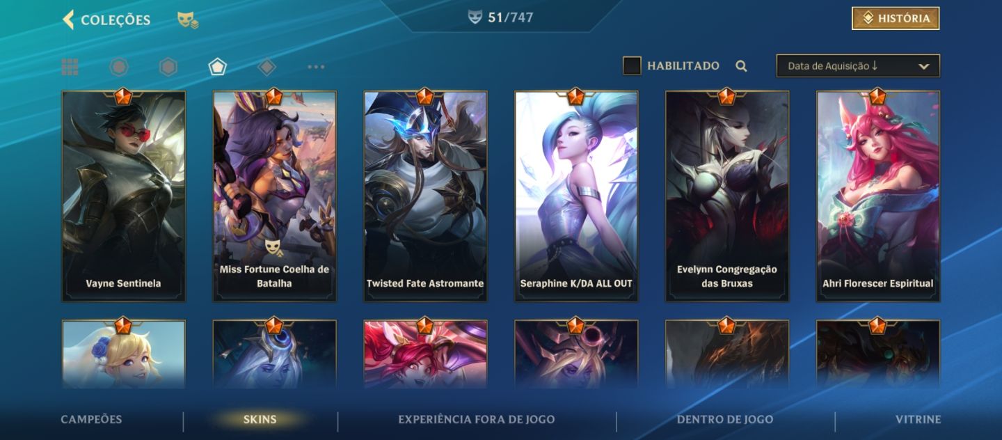 Minha conta pessoal do WR