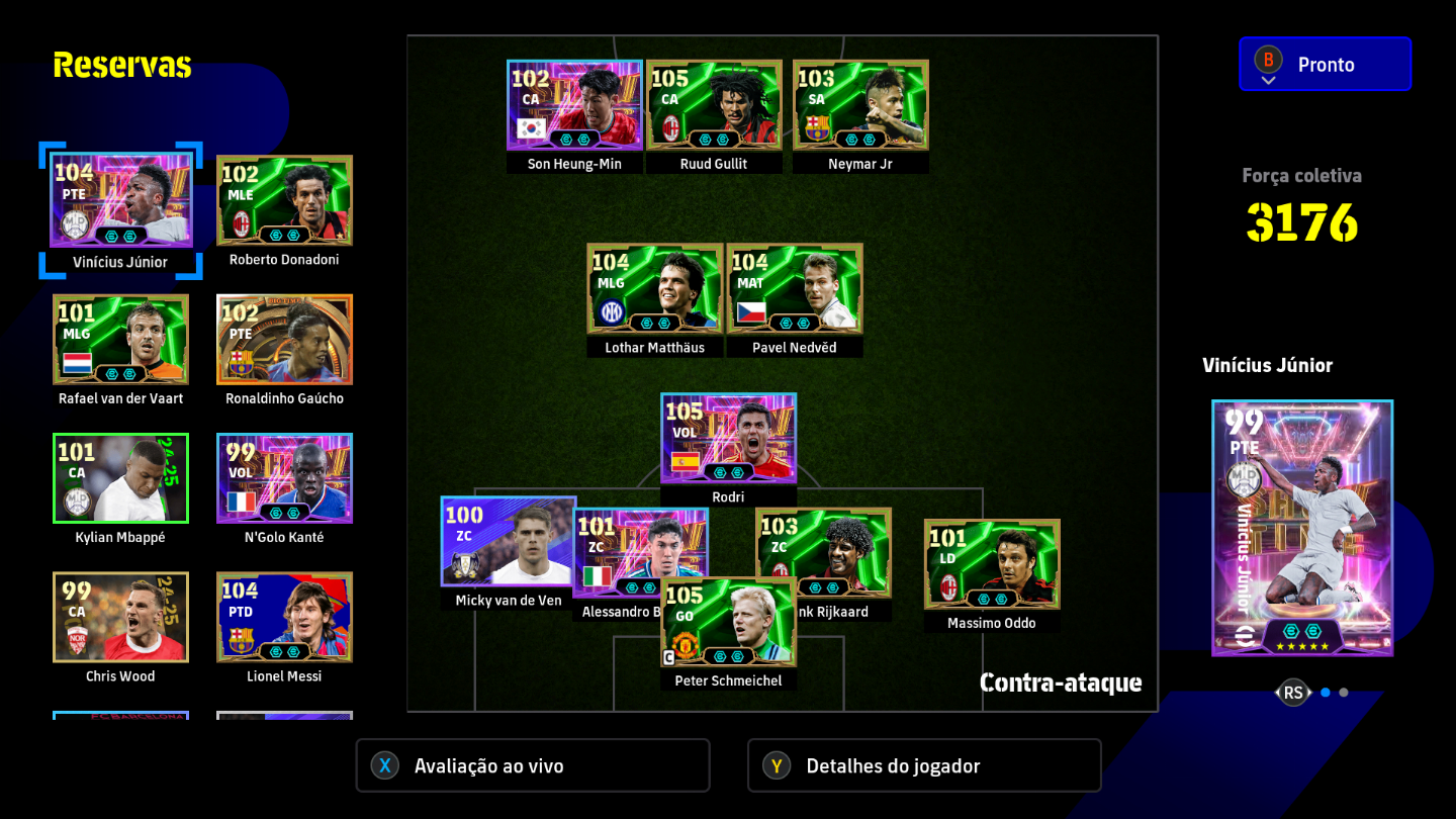 CONTA EFOOTBALL COM ÉPICOS RAROS , RIJKARD , GULLIT, NEDVED , NEYMAR - PC STEAM