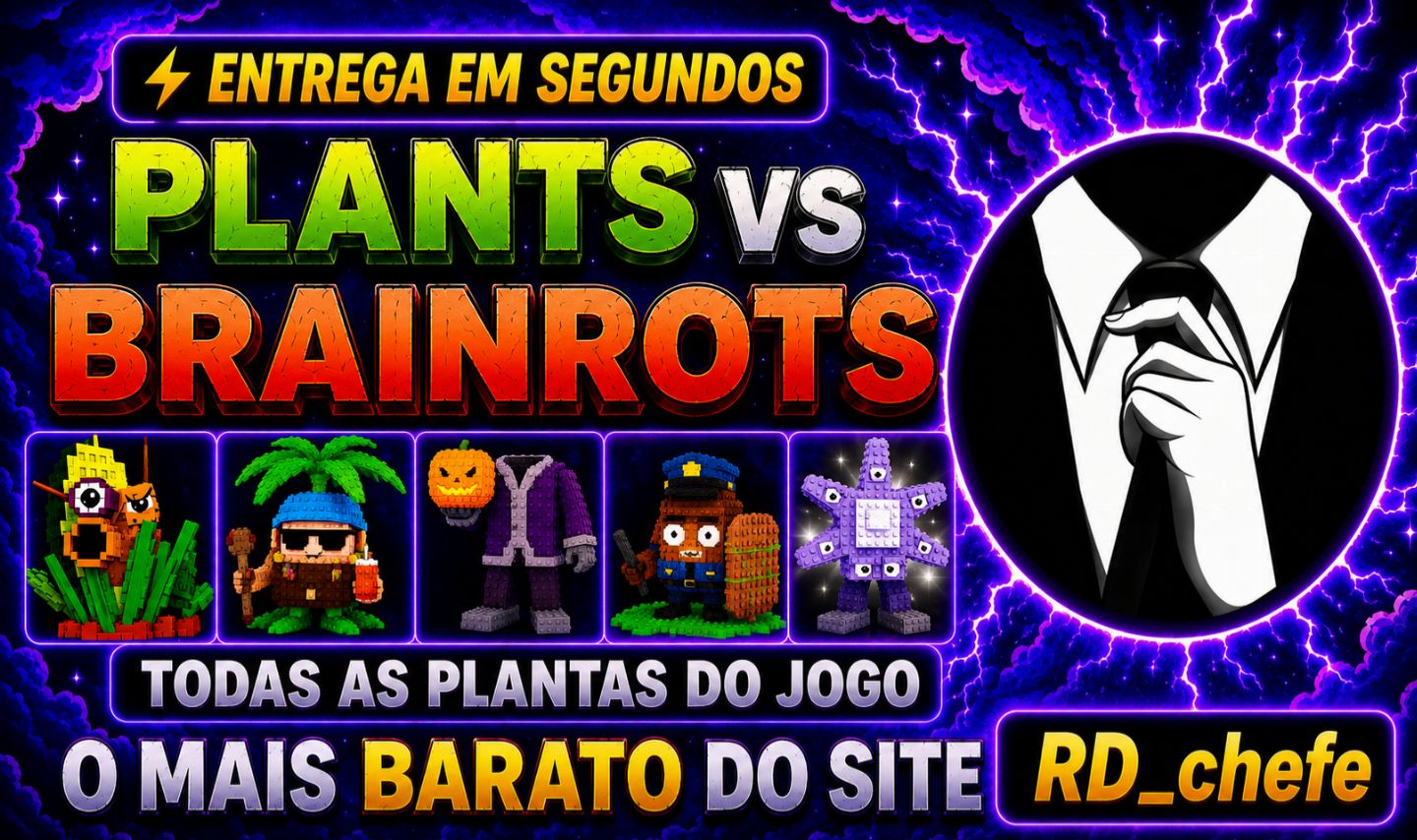 (MAIS BARATO) PLANTAS/PLANTS VS BRAINROTS - BRAINROTS SECRETOS/DIVINOS E MAIS