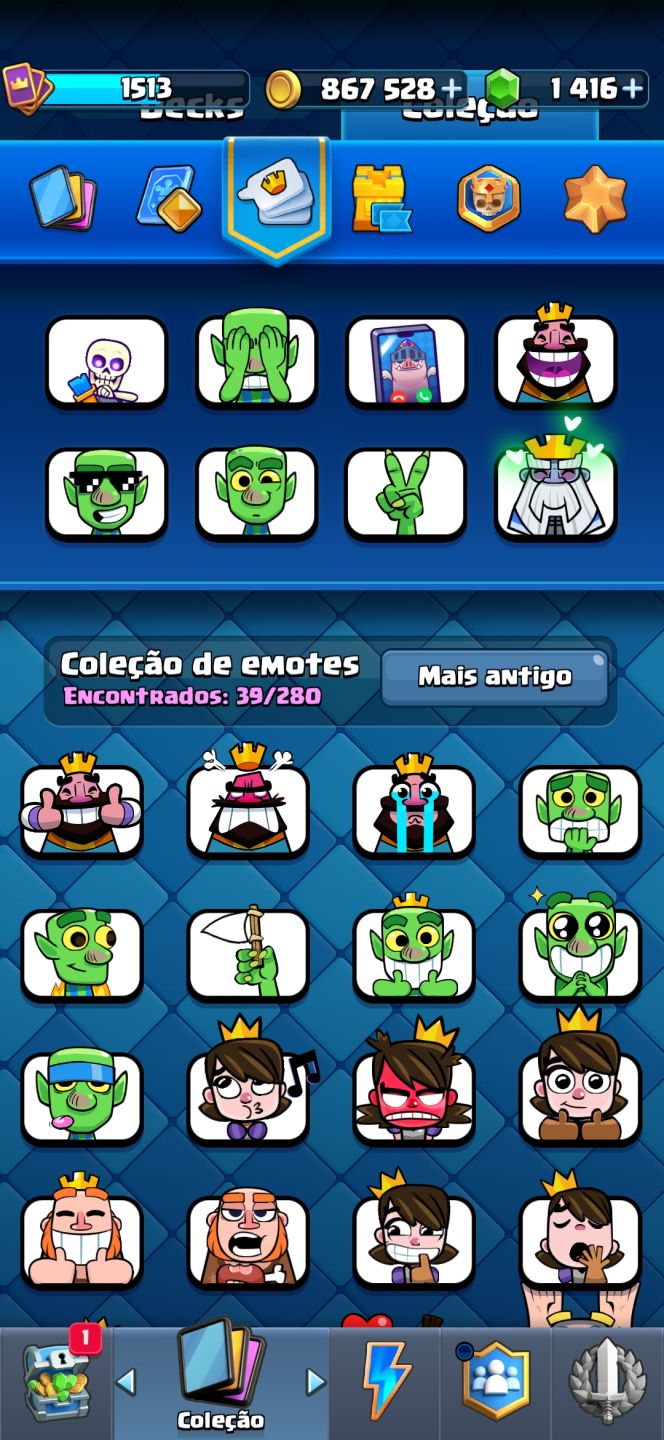 MAIS BARATA E MELHOR CONTA CLASH ROYALE (ARENA SAZONAL)