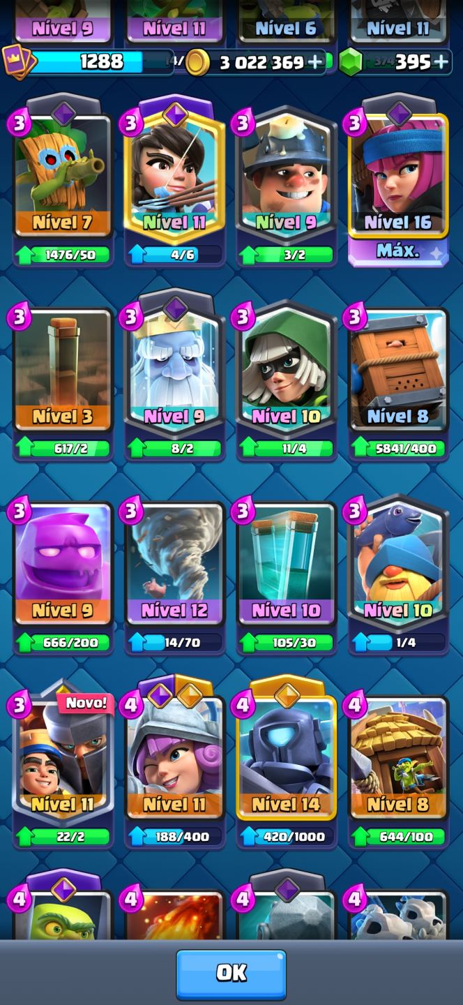 Clash royale com todas as cartas