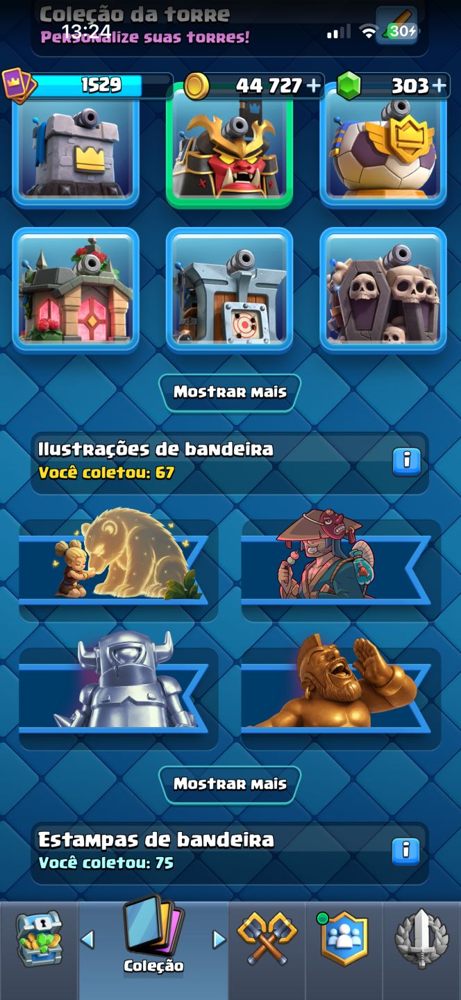 CONTA DE CLASH ROYAL 10.6K TROFÉUS COM TODAS CARTA UPADA E EVO!
