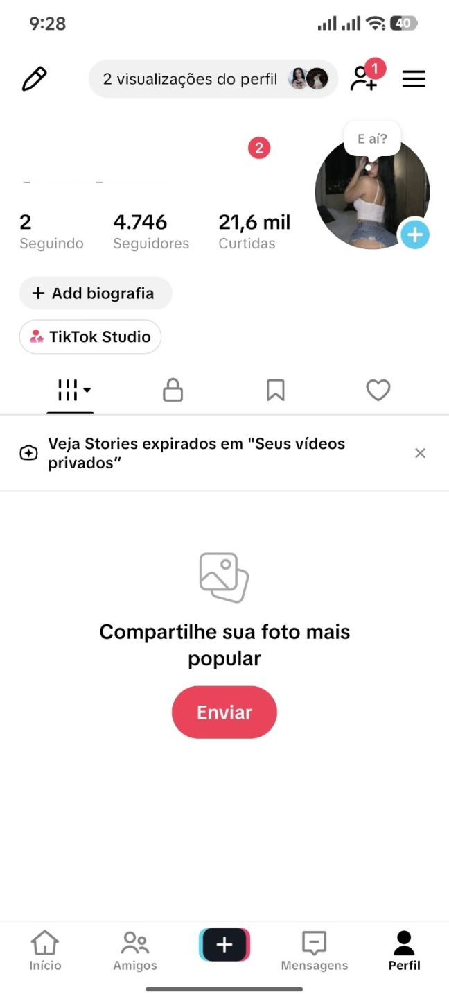 Conta TikTok Monetizada 4,7K Seguidores