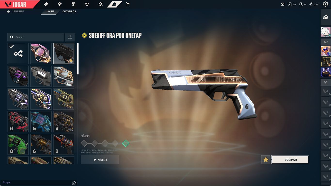 VALORANT Diamante | Nível 334 | +30 Skins | Kuronami, RGX e Facas Premium