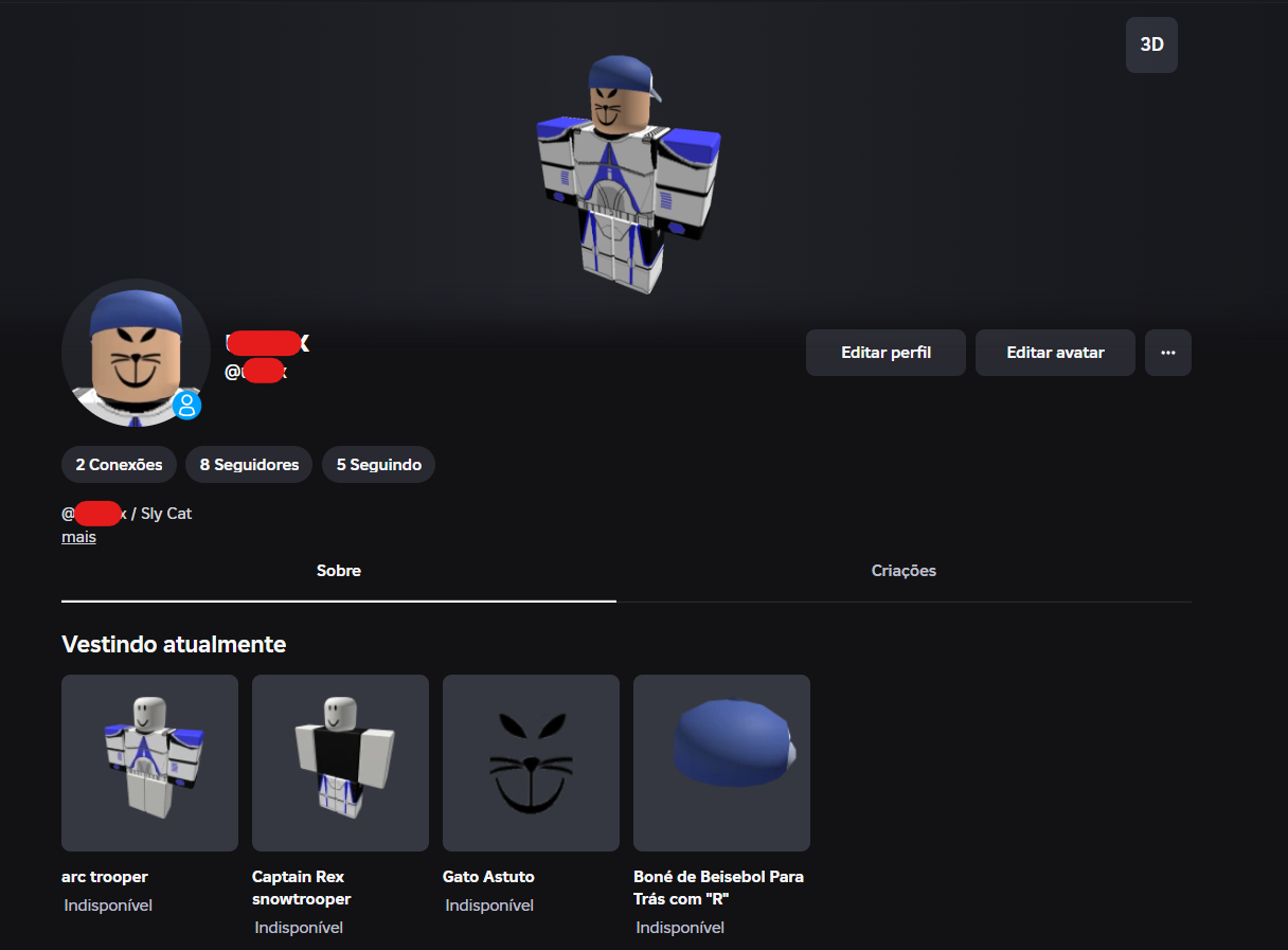 CONTA ROBLOX ANTIGA 2011 COM USER 5 DIGITOS + SLY CAT E 5 OFFSALES [UNVERIFIED]