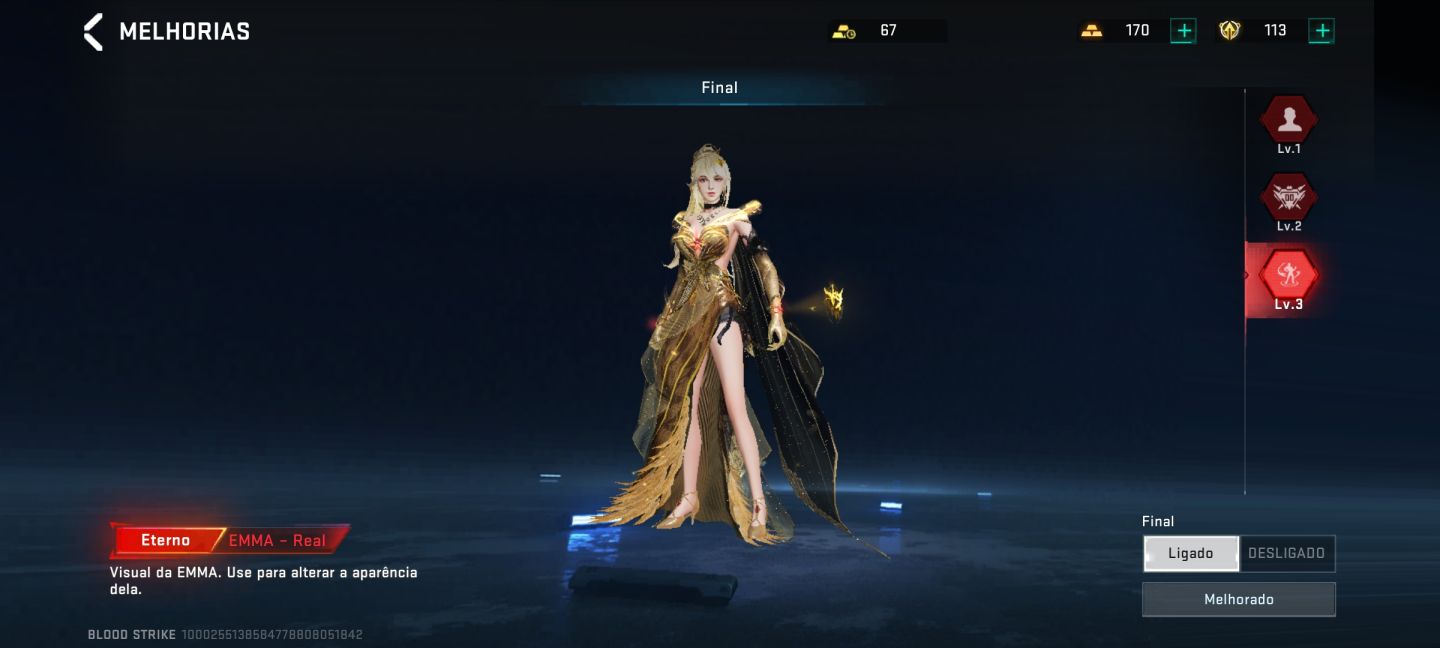 Conta Blood Strike - Skin Eterna da P90 Empírea