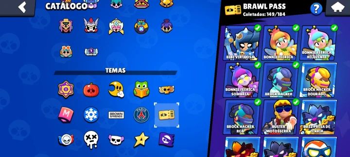 Conta de Brawl Stars com Mais de 100K Todos os Personagens e Muitos Prestígios