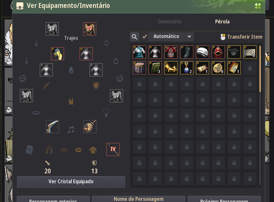 Conta Black Desert SA 893 GS 2 arma deca Vell Brilhante