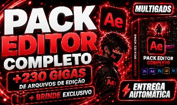 PACK EDITOR COMPLETO +230 GIGAS DE ARQUIVOS DE EDIÇÃO - ENTREGA AUTOMÁTICA