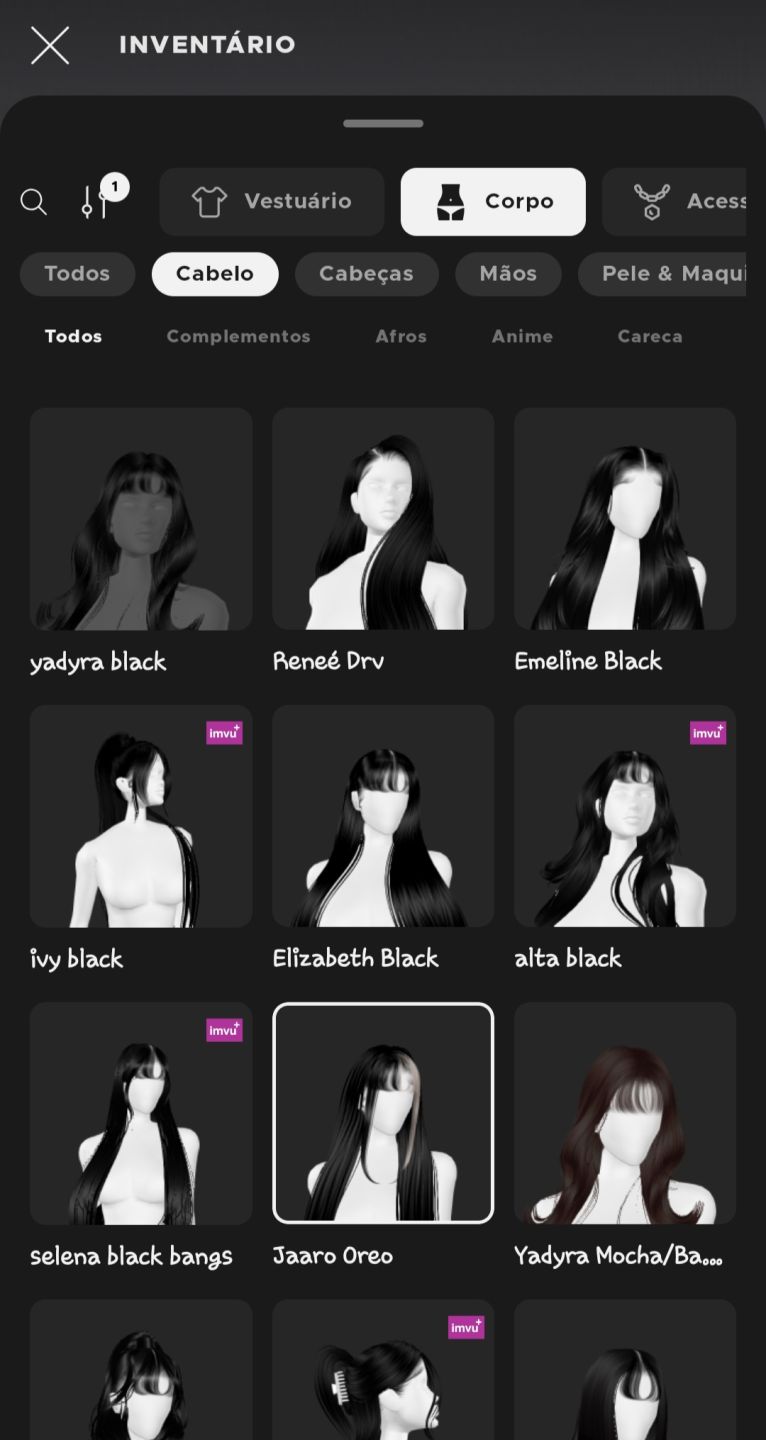 Conta feminina de imvu a venda