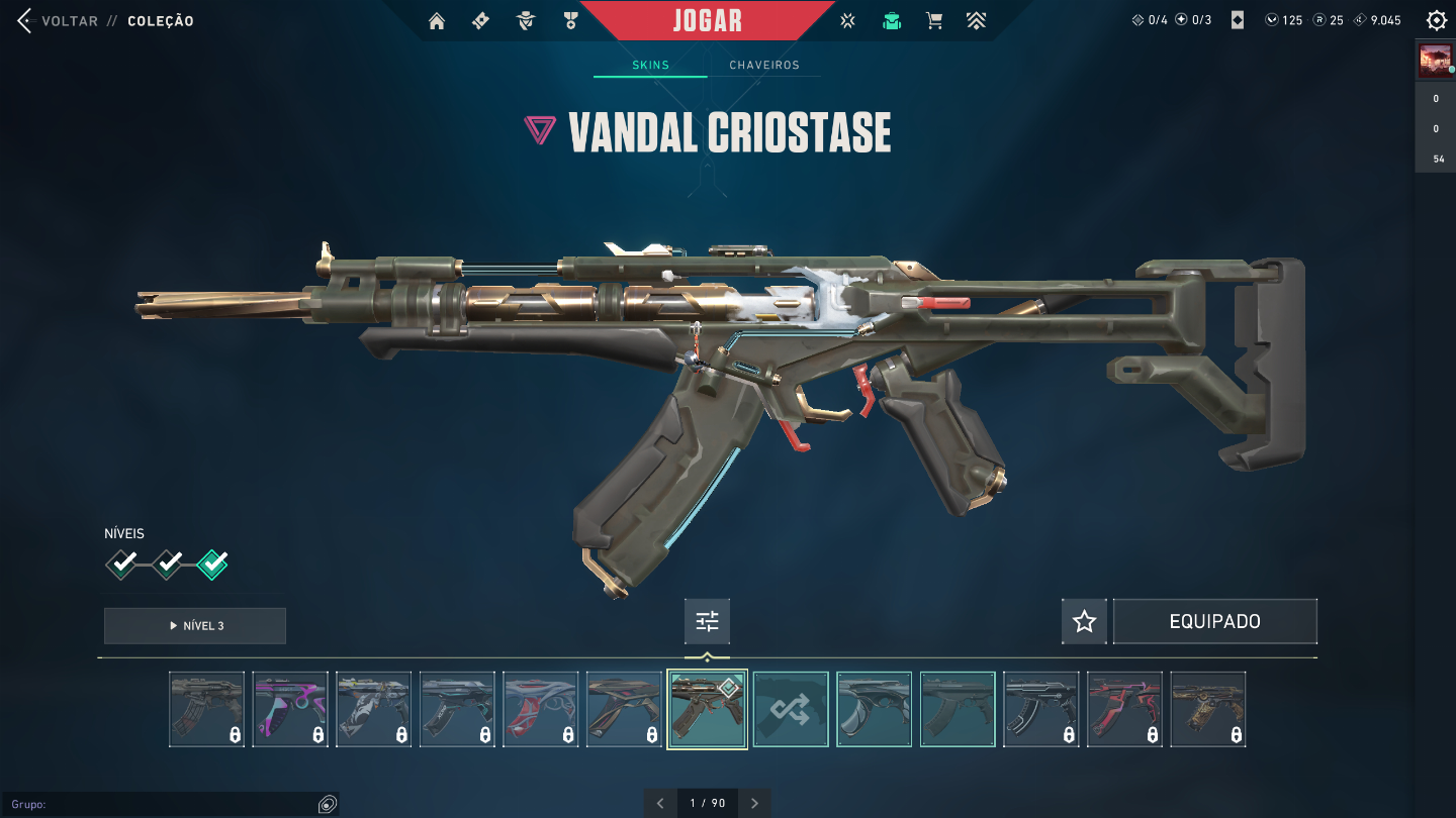 Conta valorante com varias skin para vc jogar competitivo nao tem skin faca
