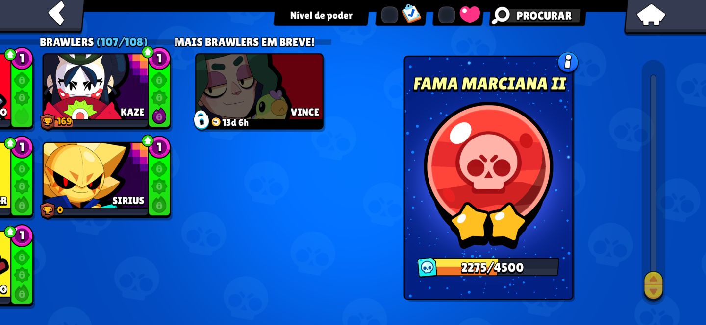 Conta de brawl stars com todos os brawlers, ideal pra iniciante!!
