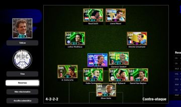 CONTA STEAM eFootball | Gullit 107, Messi 106, Matthäus 105, Griezmann 104 | Fo
