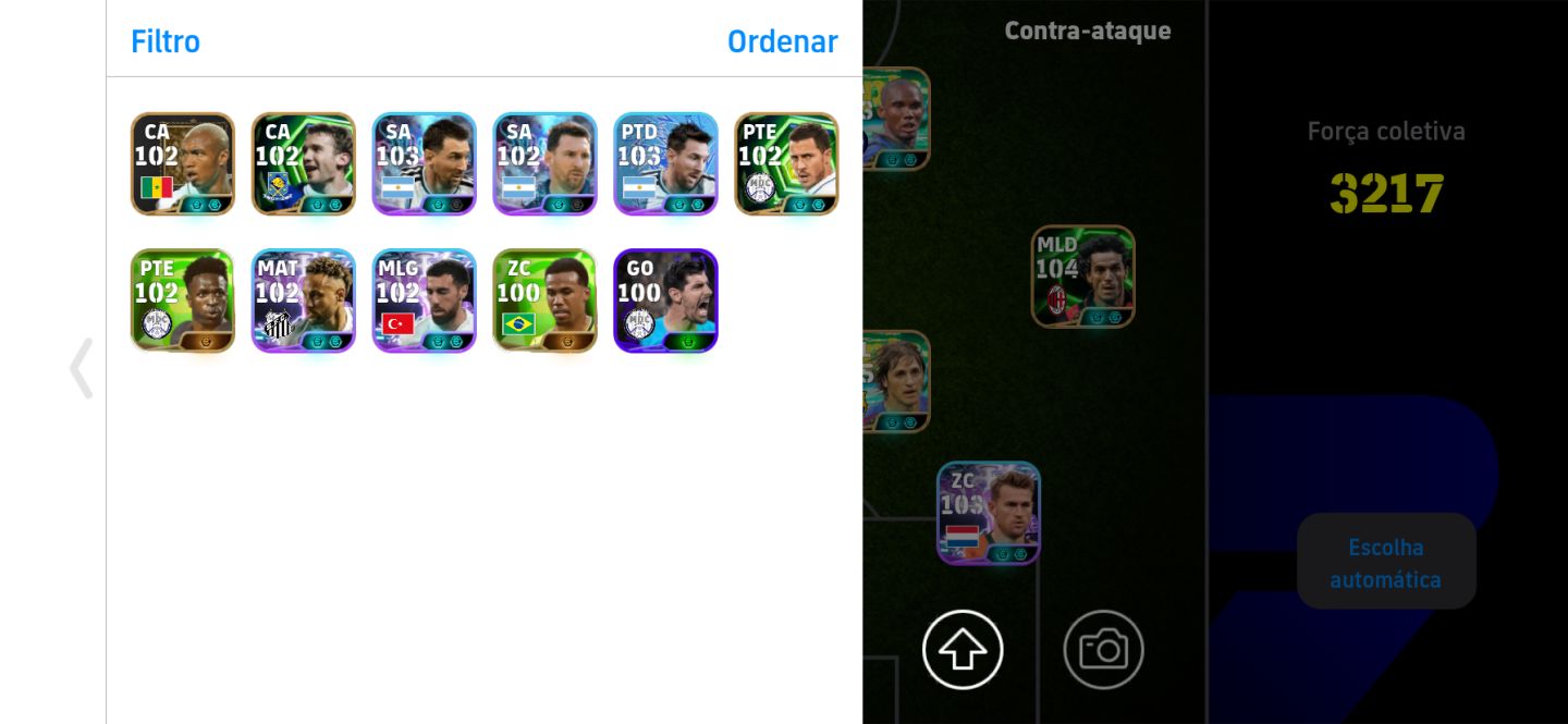 CONTA EFOOTBALL MOBILE ELENCO FORTE MUITOS EPICOS 3220 FORCA COLETIVA SEGURA FA!