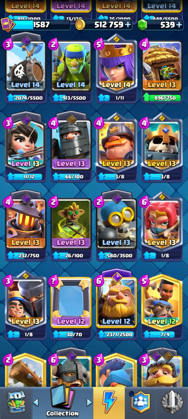 CONTA CLASH ROYALE | 13K TROFÉUS| 12 EVOLUÇÕES