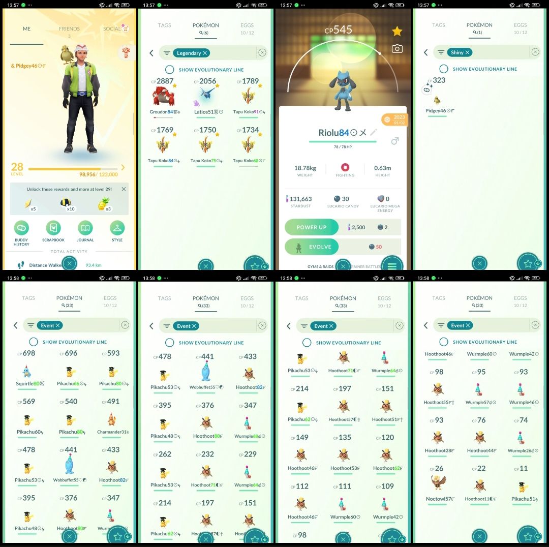 CONTA POKÉMON GO LV 28 | 6 LENDÁRIOS + SHINY + 33 EVENTOS Y001